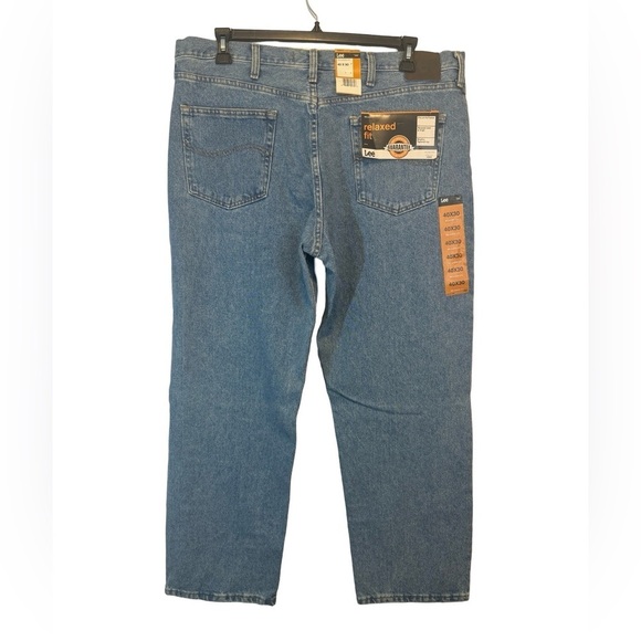 Lee Relaxed Fit Big and Tall Mens Jeans Light Stone Size 40x30 NWT - Picture 9 of 16